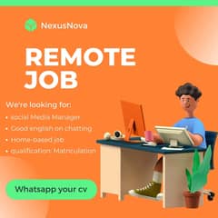 Chat support job open for all genders