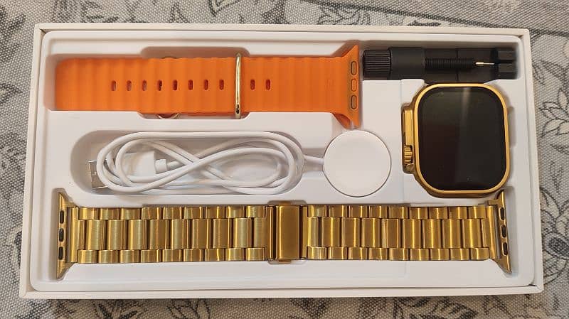 High Class Golden Smart watch with all functions 1