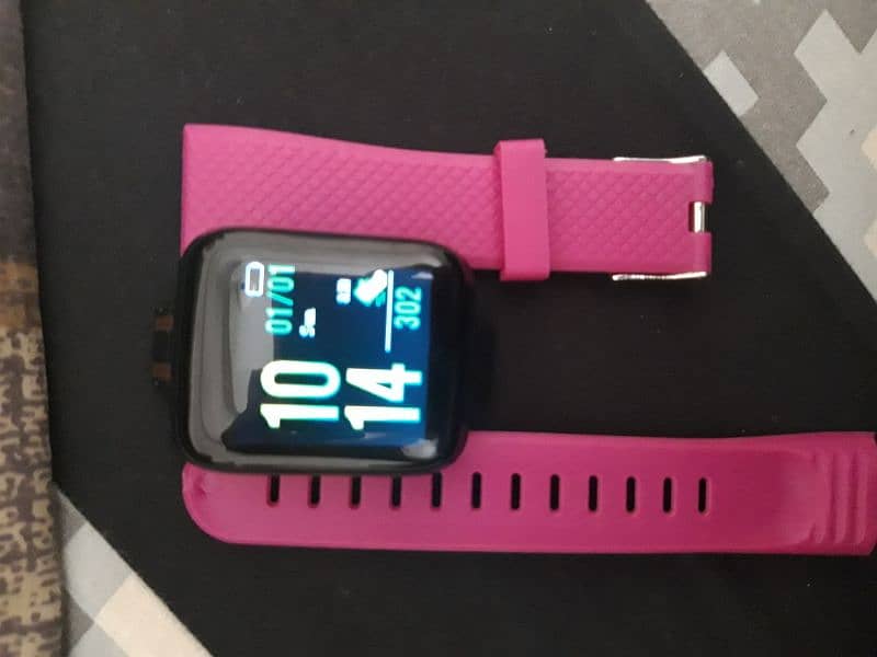 Smart Watch Purple Color free box 1