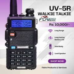 UV-5R Tri-Band Wireless Set Long Range FM Two Way Radio walkie talkie
