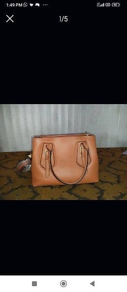 Original imported US Polo Forest Double Handle PU Tan Unused brand new 4
