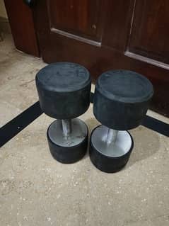 12+12 kg dumbbells pair for sale