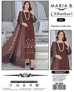 lawn Chikankari. . . brand suit for girlz. free home delivery