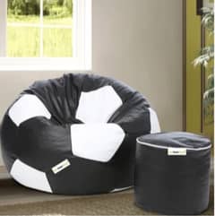 Bean Bag and stool, Realistic & luxury item for room decor pack of 2
