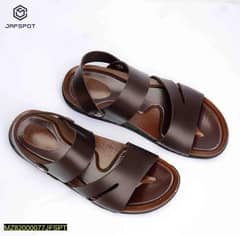 Brown men's sandals -Comfortable