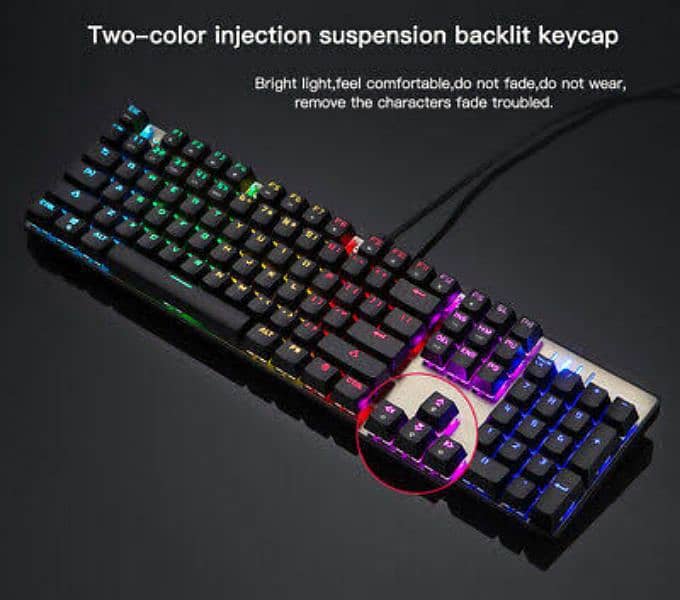 Mptospeed Ck 104 Rbg Gaming Keyboard (Imported) 0
