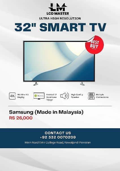 32" Smart LED TV 1