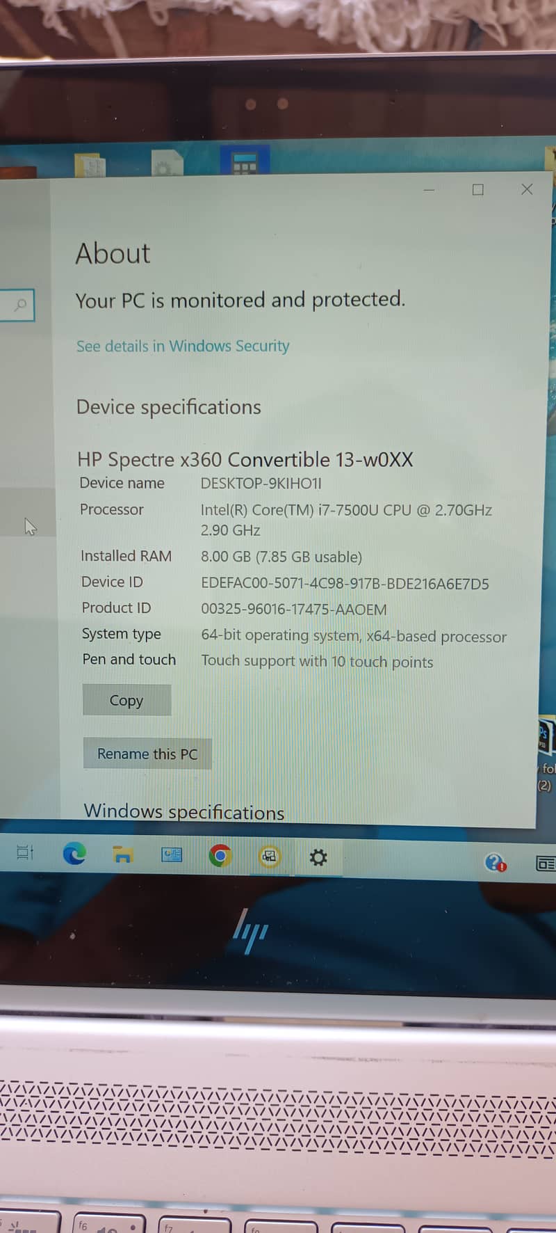 HP Spectre x360 convertible 13, core i7 7th generation 6