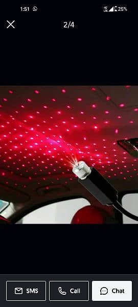 Roof Projector Star Lights Car LED 2