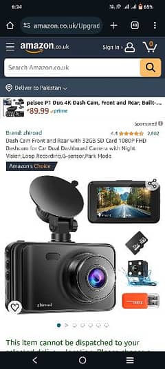 Dash Cam Front and Rear with 32GB SD Card 1080P FHD Dashcam for Car