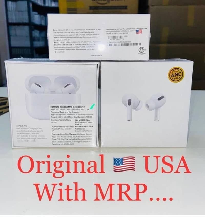 earphone airbuds wireles hand free USA made EARPODS PRO ANC & non ANC 1