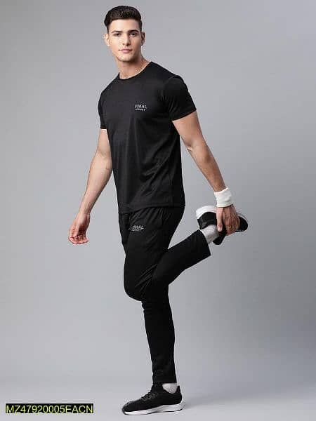 Men's polyester Causal Gym Wear Shirt And Trouser 5