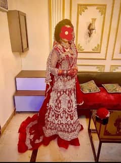 traditional lehnga deep red