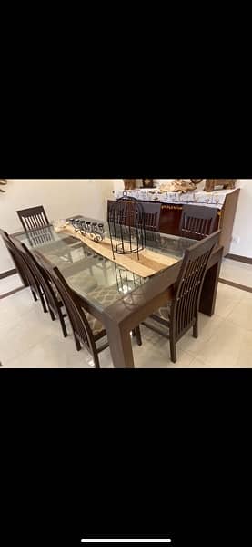 pure wooden 8 seater dining table 1