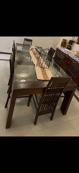 pure wooden 8 seater dining table 3