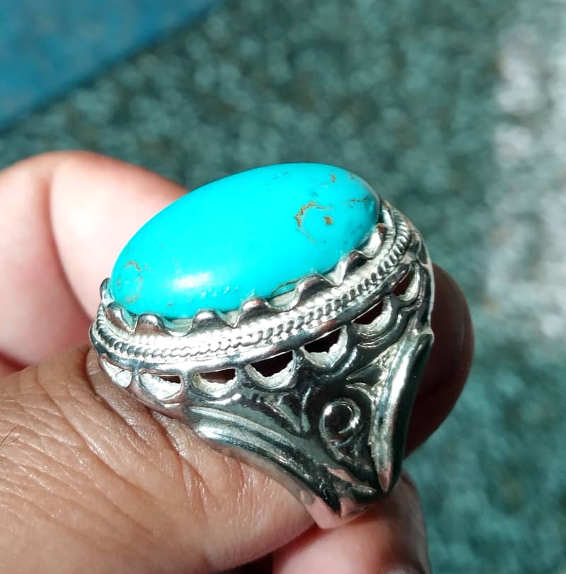 Feroza original stone with ring for sale 0