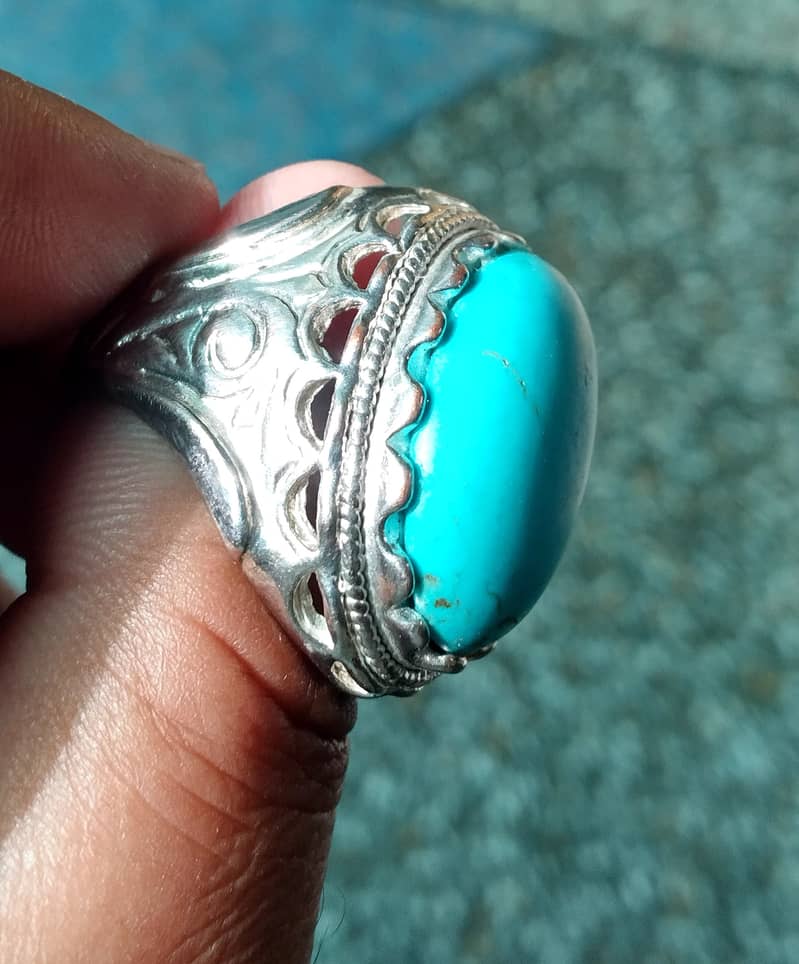 Feroza original stone with ring for sale 1