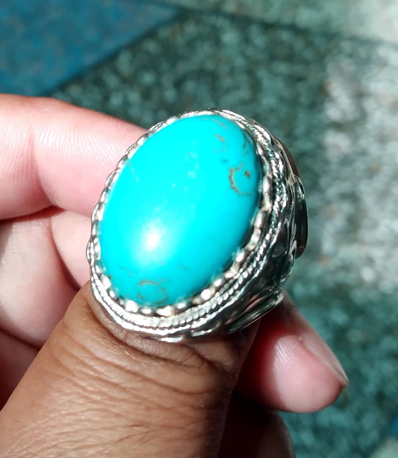 Feroza original stone with ring for sale 3