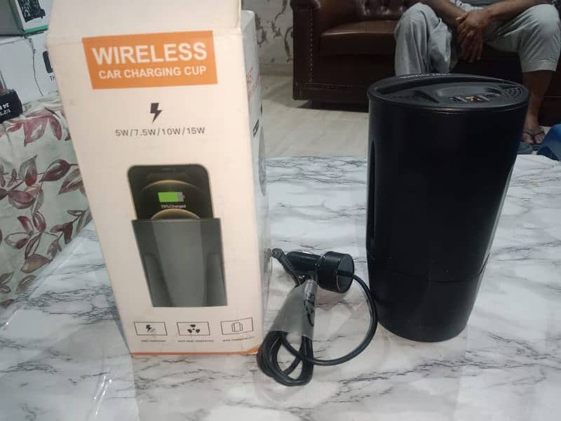 wireless car charging cup 0