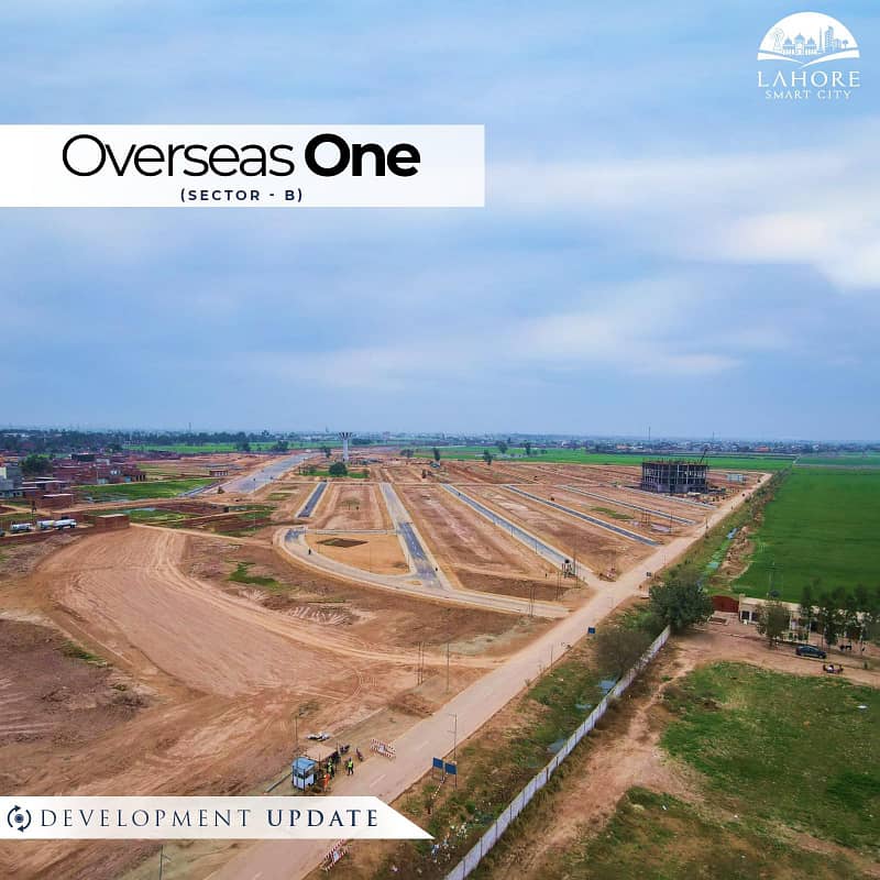 10 Marla First Booking Overseas Block Plot File Available In Lahore Smart City For Sale 9