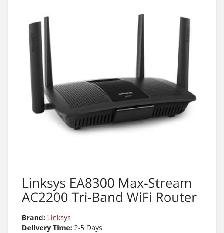 Linksys EA8300 Max-Stream: AC2200 Tri-Band Wi-Fi 5 Router 4
