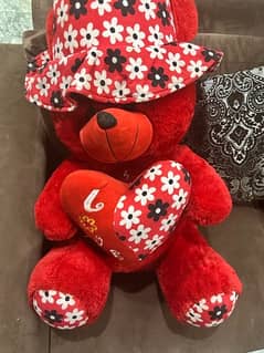 Stuffed Toy Teddy Bear Red Colour