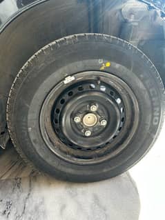 Spare tyre with genuine 13 inch rim