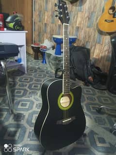 Professional Acoustic Guitar 42 inch in black color