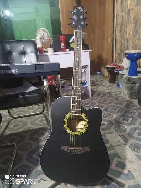 Professional Acoustic Guitar 42 inch in black color 1
