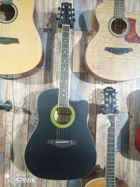 Professional Acoustic Guitar 42 inch in black color 4