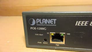 PLANET PoE injector | 24-Port | Gigabit IEEE 802.3af |POE-1200G (USED)