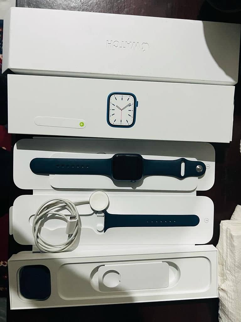 Apple watch series 7 45mm Blue color 2