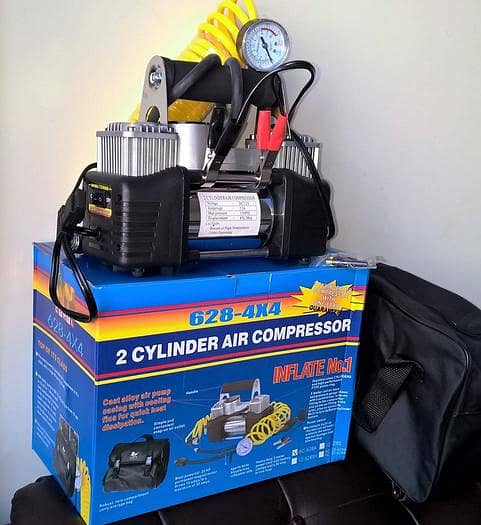 Dual 2 Cylinder Heavy Duty Double Air Compressor Or Car Inflator 2