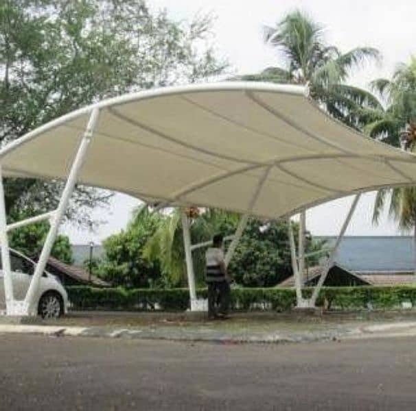 Car Parking Tensile  fabric shade by Az Roofing 0