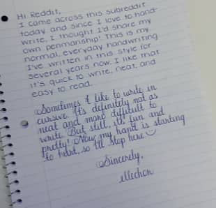 handwriting assignment 1