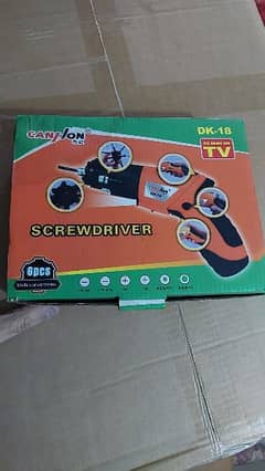 Electric rechargeable screw driver box pack