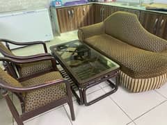 One Couch & 2 Chairs with table set