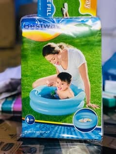 Bestway 51061 Paddling Round 2 Ring Kiddie Pool