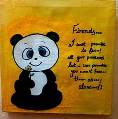 panda writing picture