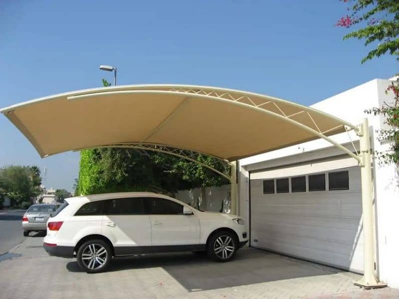Tensile Fabric  Car Parking  Shade |Az Roofing 0