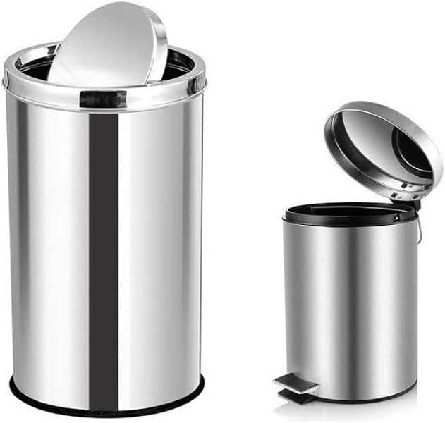 Stainless Steel Dustbin 8L With Pedal 5