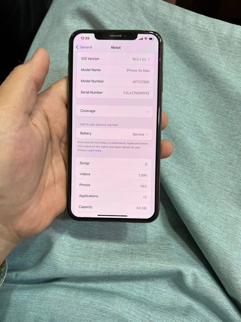 iphone xs max 64gb 10/10 condition pta approved dual 4