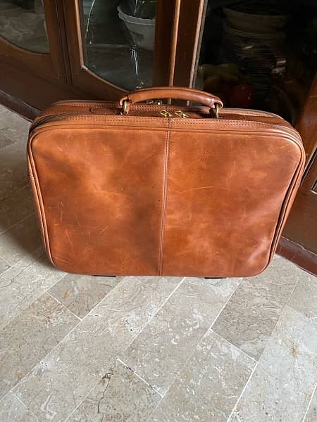 Original Exeter London Leather bag laptop bag crossbody 0