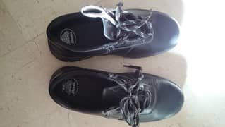 Shoes black boots steel toe BATA
