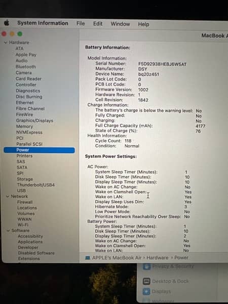 Macbook Air 2020 Core i5 A++ Condition 7