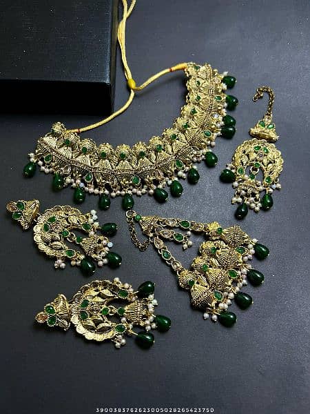 New Arrival
Rajwari Style Bridal Collar Set
Fine Quality 4