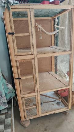 3 Portion wooden cage jambo size