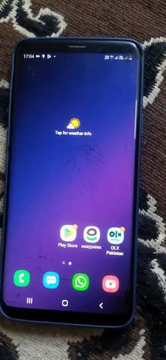 Galaxy S9+ dual sim pta official glass crack 1 dot from camera mn spot 0