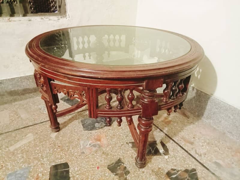 Beautifull Wood Desing Mirror Table 0
