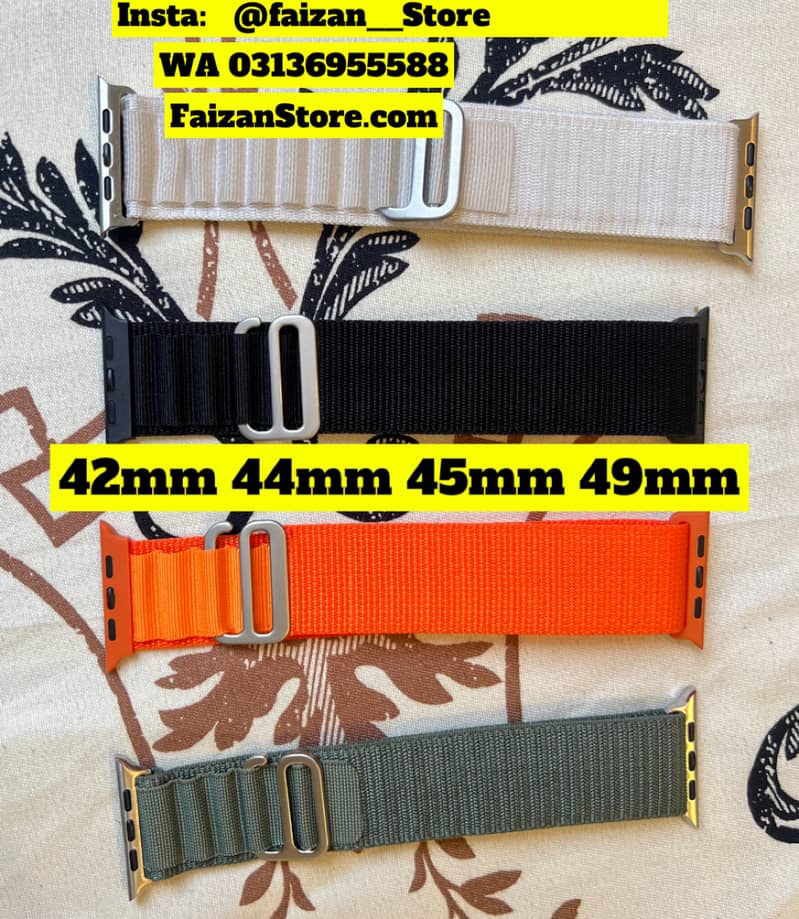 Alpine loop Strap For Apple watch Ultra band 49mm 45mm 44mm 42mm 40mm 1